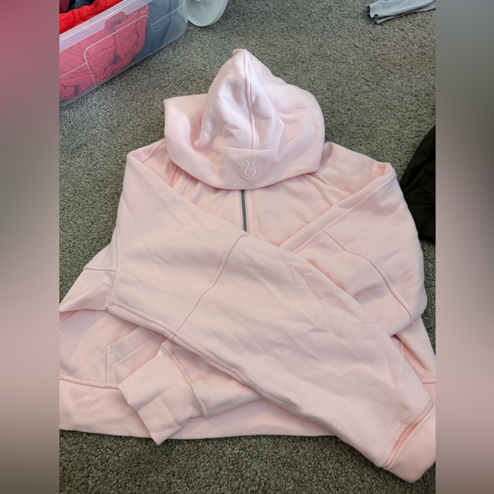 Lululemon Pink Scuba Hoodie Half Zip